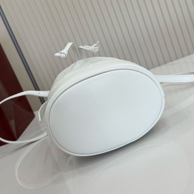 GG original calfskin venice mini bucket bag 876060 white
