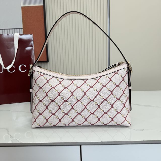 GG original fabric emblem medium shoulder bag 847449 light pink
