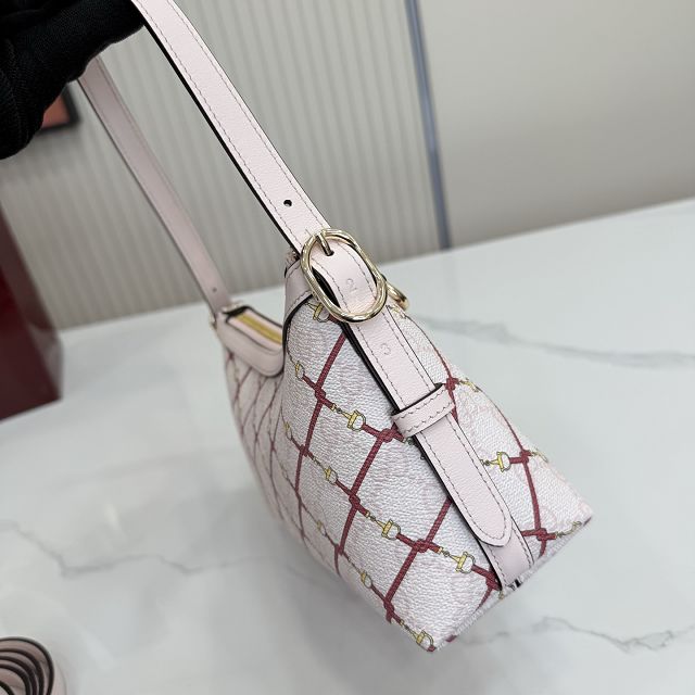 GG original fabric emblem small shoulder bag 847450 light pink