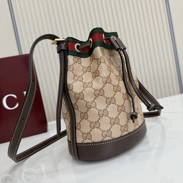 GG original canvas venice mini bucket bag 876060 sand