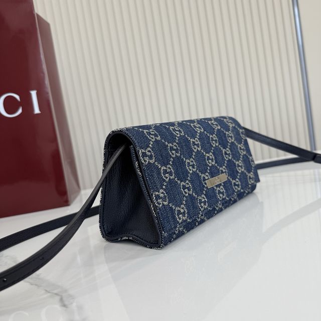 GG original denim small pouch A002KG blue