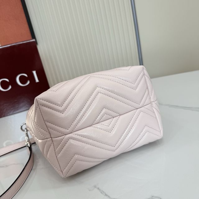 GG original calfskin marmont small tote bag 855391 light pink