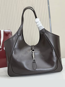 GG original calfskin mercato medium tote bag 866645 dark brown