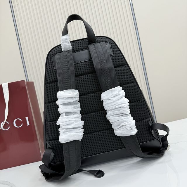 GG original calfskin web trademark large backpack 866981 black