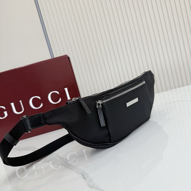 GG original canvas flatpack small belt bag A00230 black