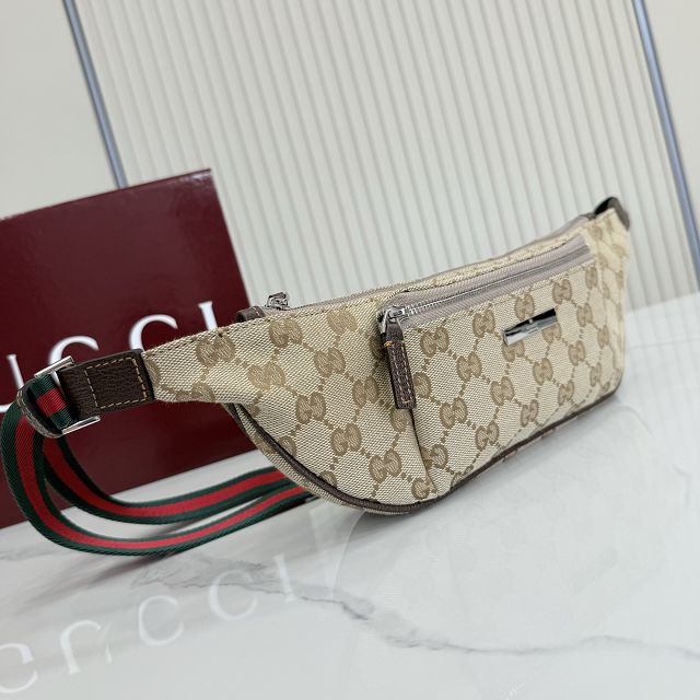 GG original canvas flatpack small belt bag A00230 sand