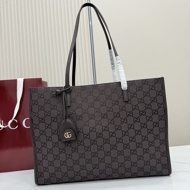 GG original canvas londra large tote bag 875056 dark brown