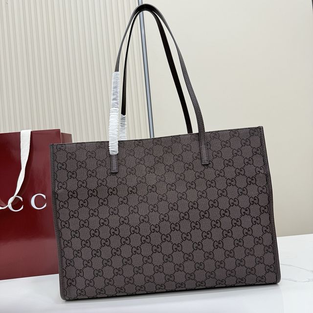 GG original canvas londra large tote bag 875056 dark brown