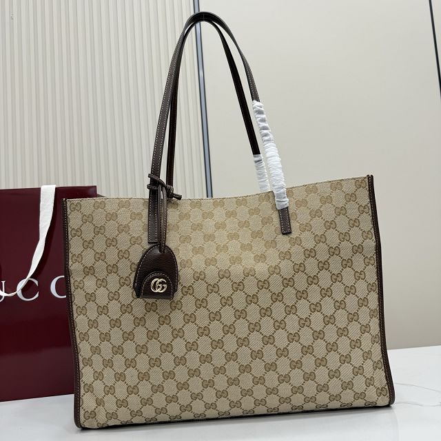 GG original canvas londra large tote bag 875056 sand