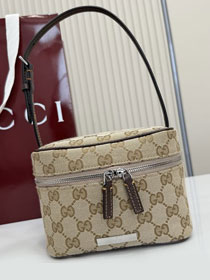 GG original canvas tag small crossbody bag A0022Z sand