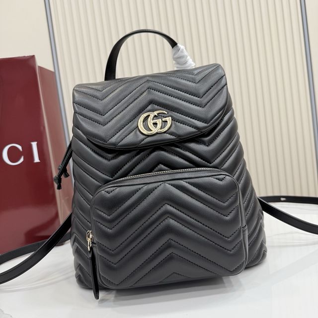 GG original lambskin marmont medium backpack 861878 black