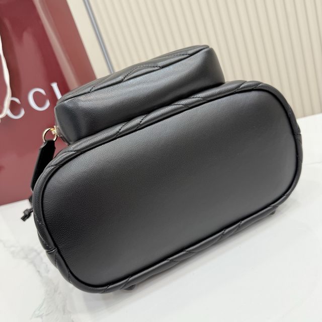 GG original lambskin marmont medium backpack 861878 black