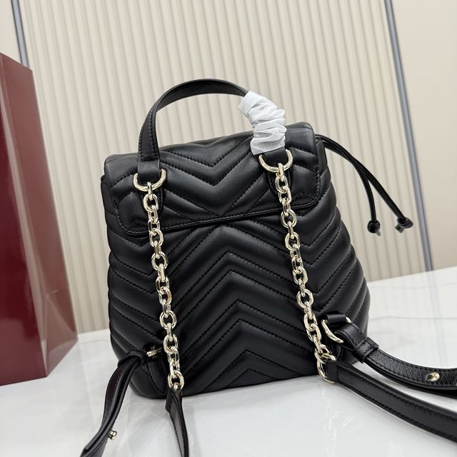 GG original lambskin marmont small backpack 855921 black