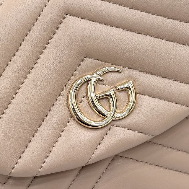 GG original lambskin marmont small backpack 855921 pink beige
