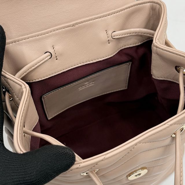 GG original lambskin marmont small backpack 855921 pink beige