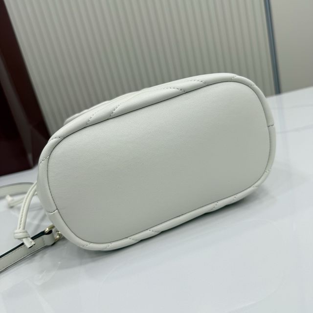 GG original lambskin marmont small backpack 855921 white