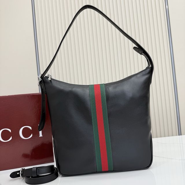 GG original calfskin lunetta medium crossbody bag 875117 black