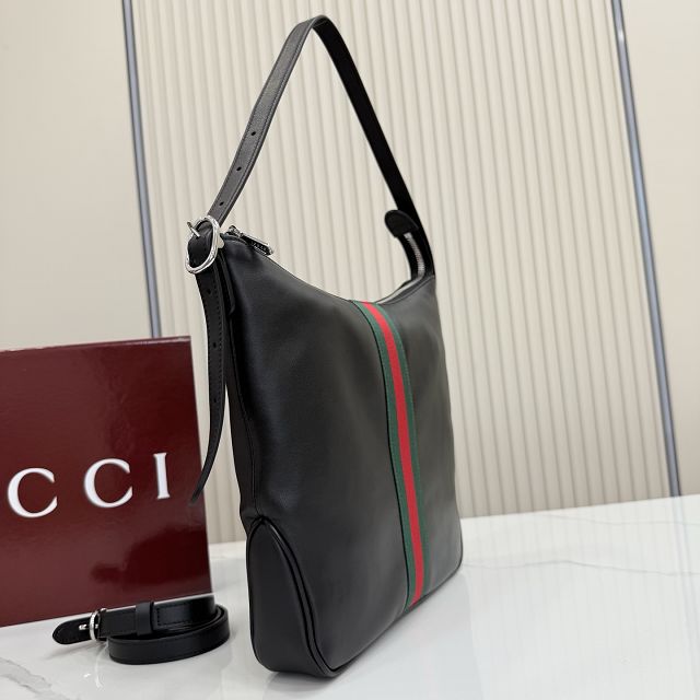 GG original calfskin lunetta medium crossbody bag 875117 black