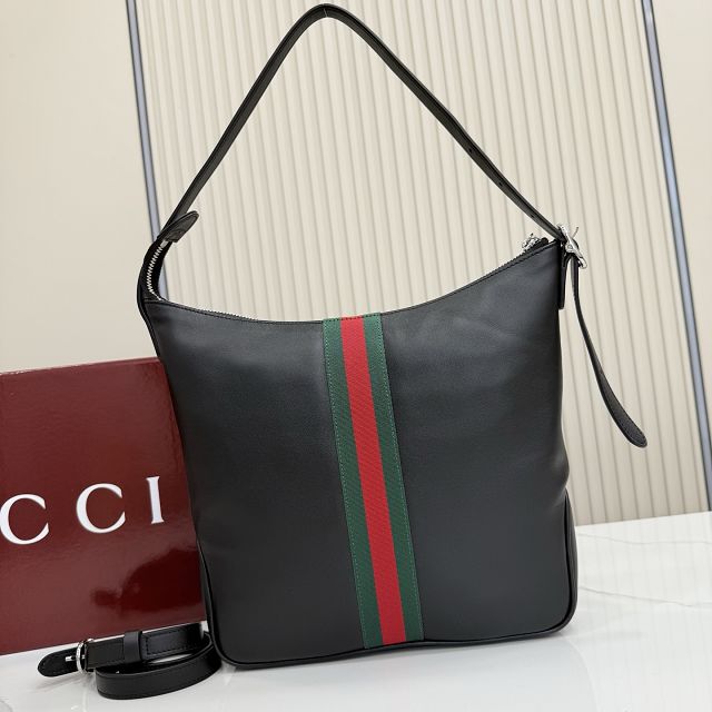 GG original calfskin lunetta medium crossbody bag 875117 black