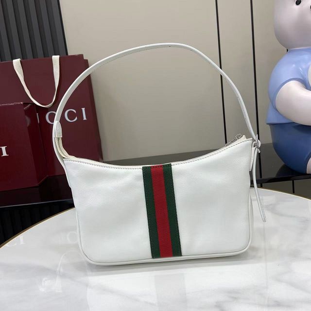 GG original calfskin lunetta small crossbody bag 863406 white