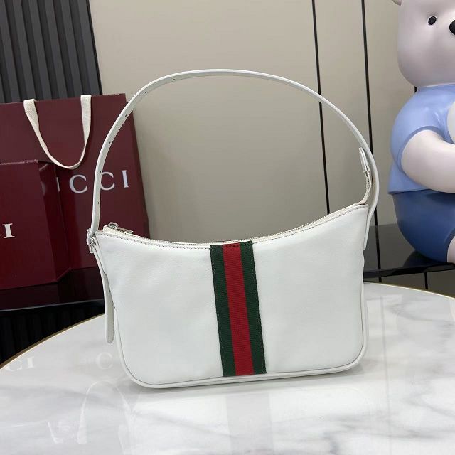 GG original calfskin lunetta small crossbody bag 863406 white