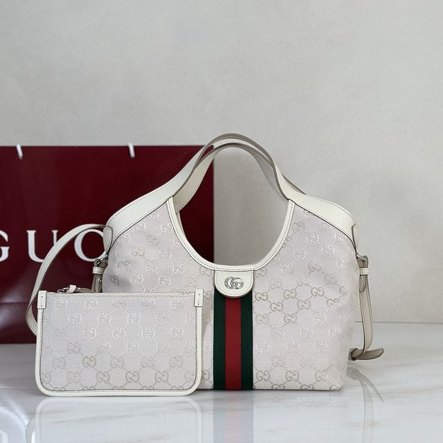 GG original canvas giglio small tote bag 860845 white