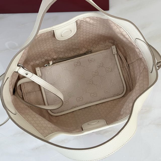 GG original canvas giglio small tote bag 860845 white