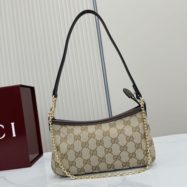 GG original canvas gossip small shoulder bag 875847 sand