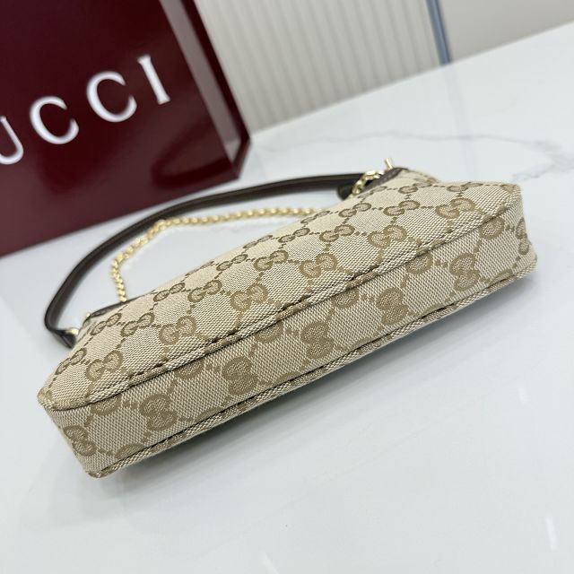 GG original canvas gossip small shoulder bag 875847 sand