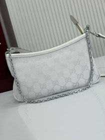 GG original canvas gossip small shoulder bag 875847 white
