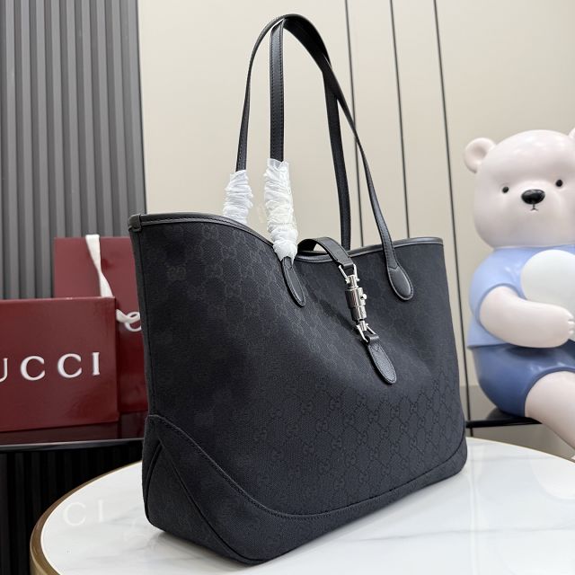 GG original canvas jackie medium tote bag 867015 black
