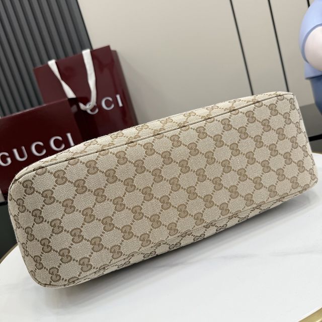 GG original canvas jackie medium tote bag 867015 sand