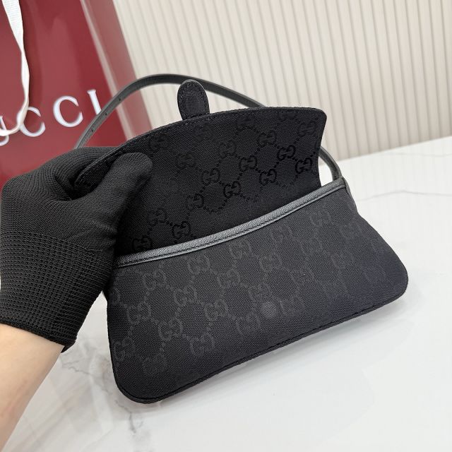 GG original canvas jackie small shoulder bag 867156 black