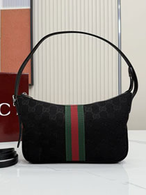 GG original canvas lunetta small crossbody bag 863406 black