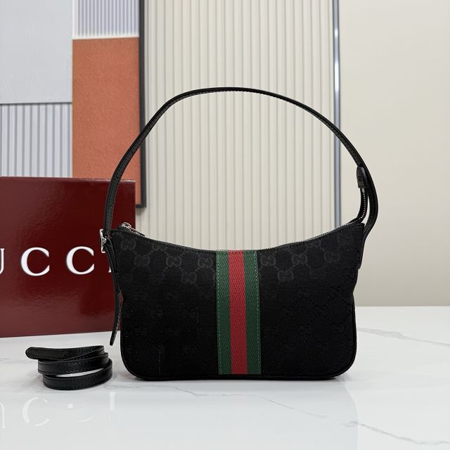 GG original canvas lunetta small crossbody bag 863406 black