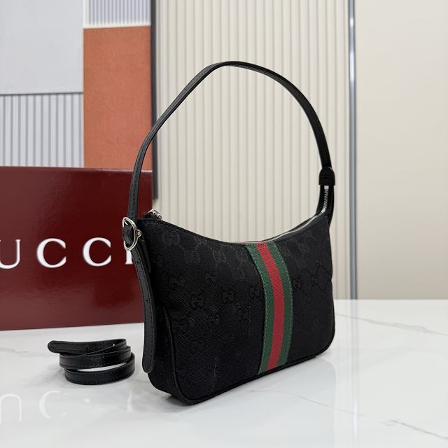 GG original canvas lunetta small crossbody bag 863406 black