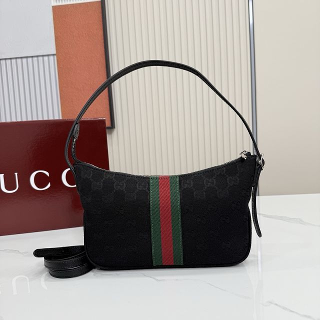 GG original canvas lunetta small crossbody bag 863406 black