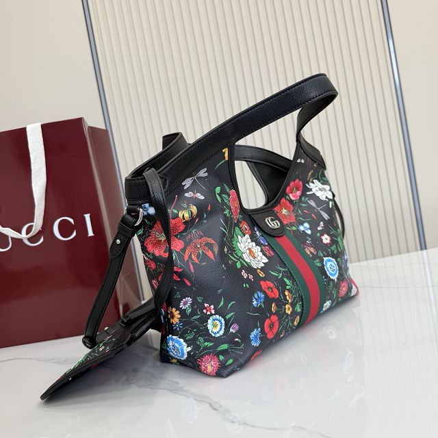 GG original fabric giglio small tote bag 860845 black