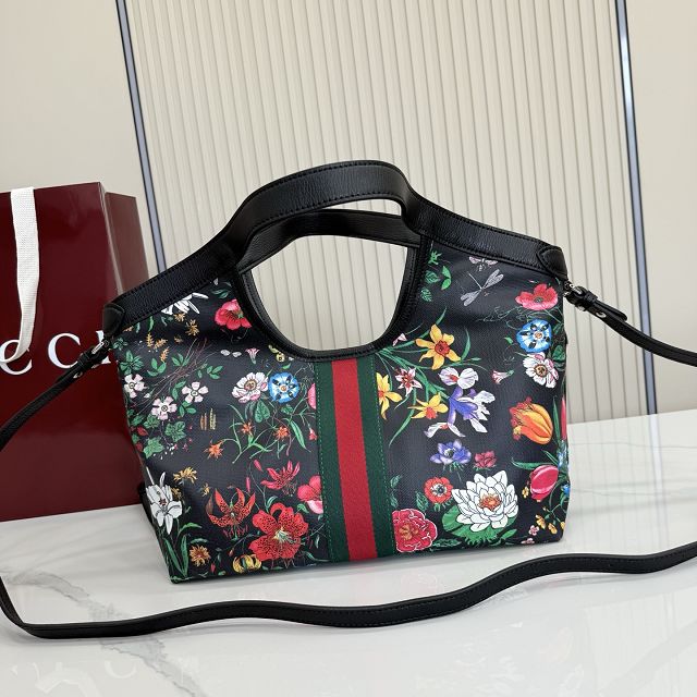 GG original fabric giglio small tote bag 860845 black