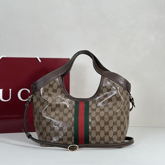 GG original fabric giglio small tote bag 860845 brown