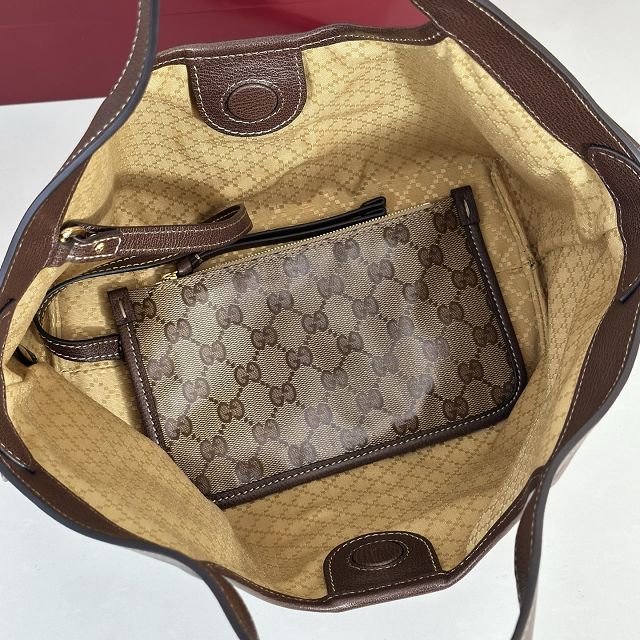 GG original fabric giglio small tote bag 860845 brown