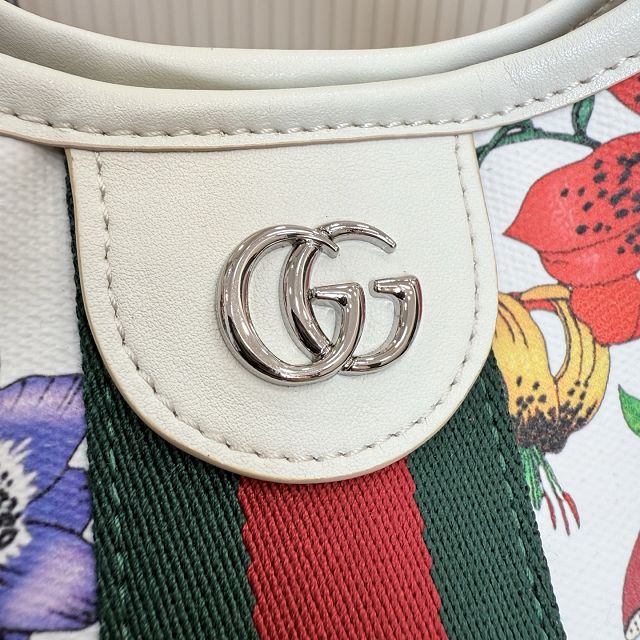 GG original fabric giglio small tote bag 860845 white
