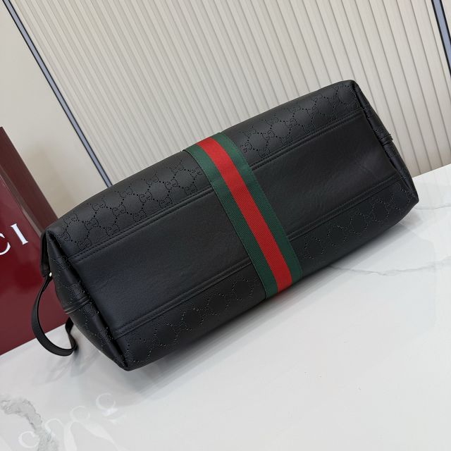 GG original calfskin giglio large tote bag 853971 black