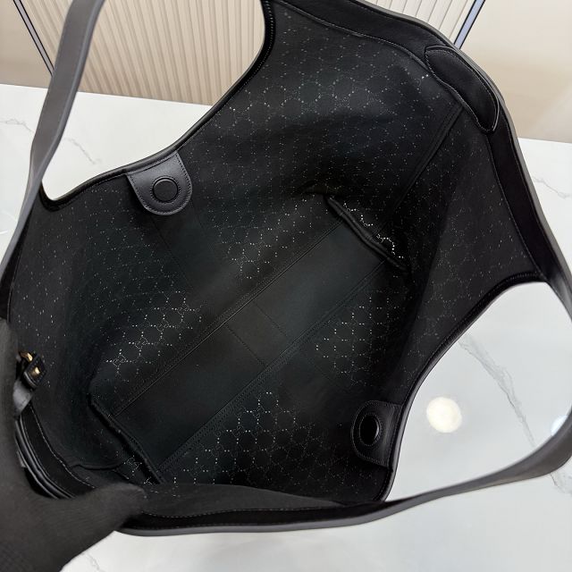 GG original calfskin giglio large tote bag 853971 black