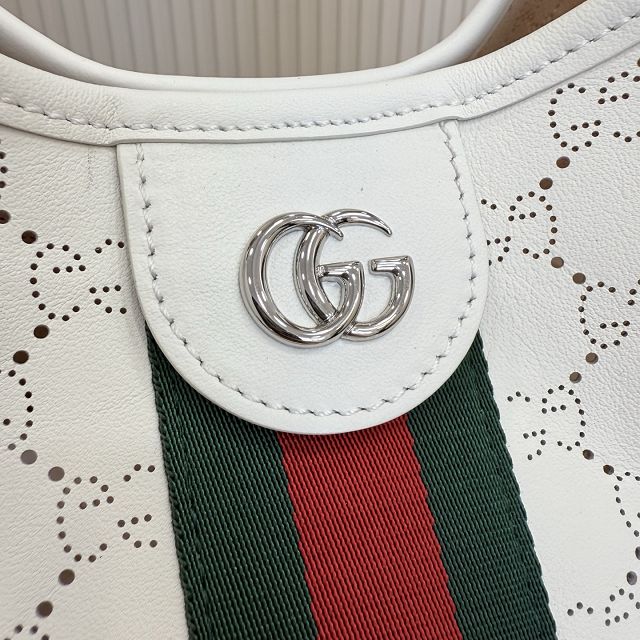GG original calfskin giglio large tote bag 853971 white