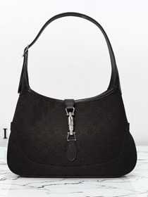 GG original canvas jackie 1961 medium shoulder bag 863136 black