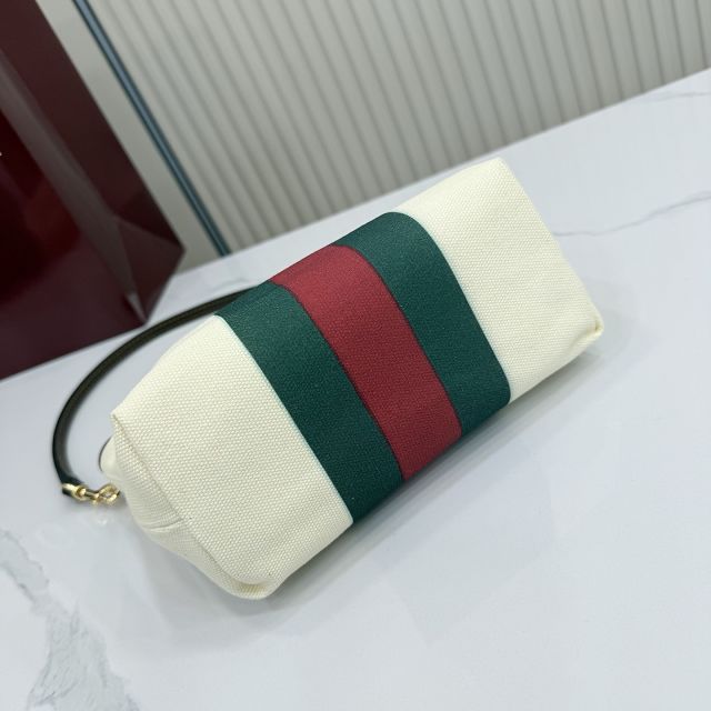 GG original canvas small pouch A000MM white
