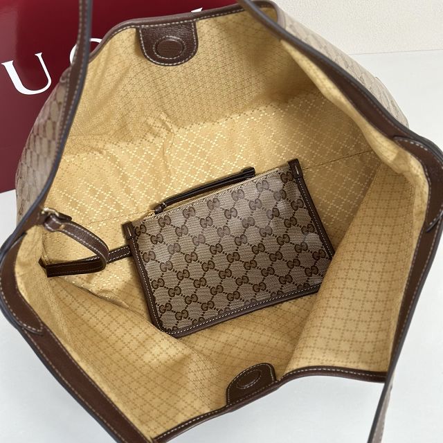 GG original fabric giglio large tote bag 853971 brown