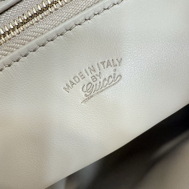 GG original lambskin jackie 1961 medium shoulder bag 863136 white