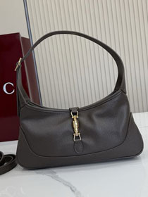 GG original lambskin jackie 1961 slim medium shoulder bag 863137 dark brown
